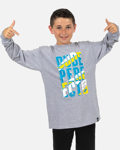 Face-Off Long Sleeve Tee (Heather Grey)