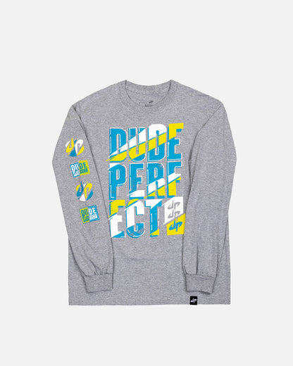 Face-Off Long Sleeve Tee (Heather Grey)