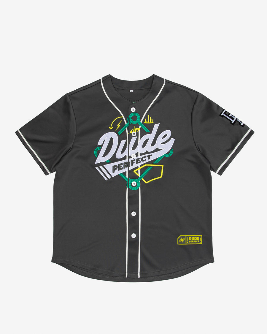 Let's Go Baseball Jersey (Charcoal)