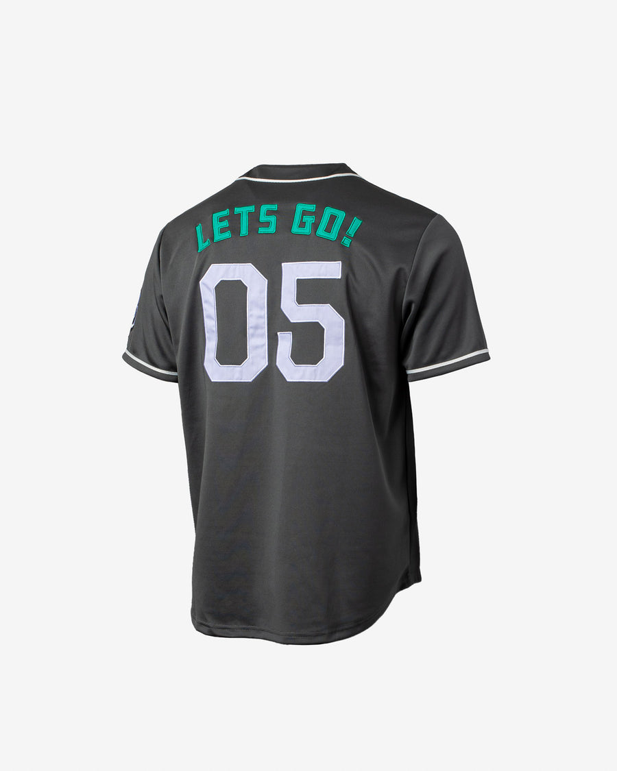 Let's Go Baseball Jersey (Charcoal)