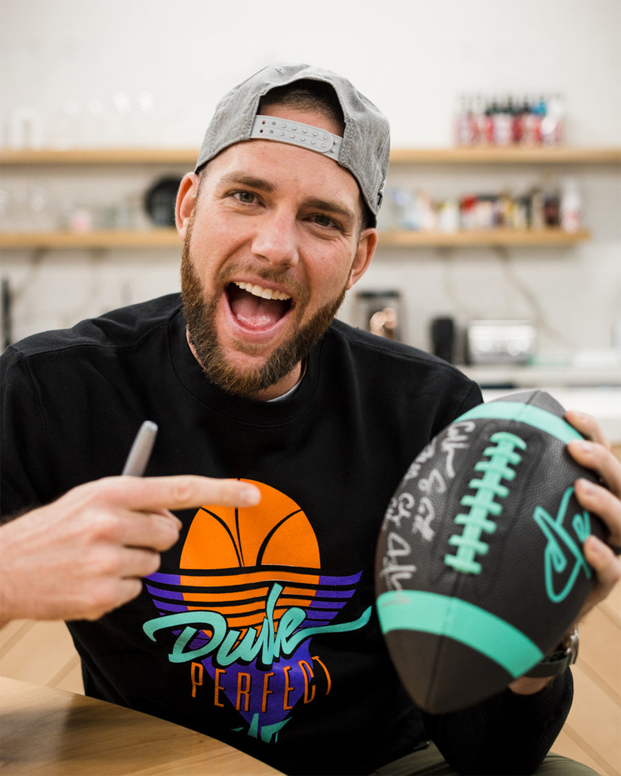 Dude Perfect Official Junior Football (AUTOGRAPHED)