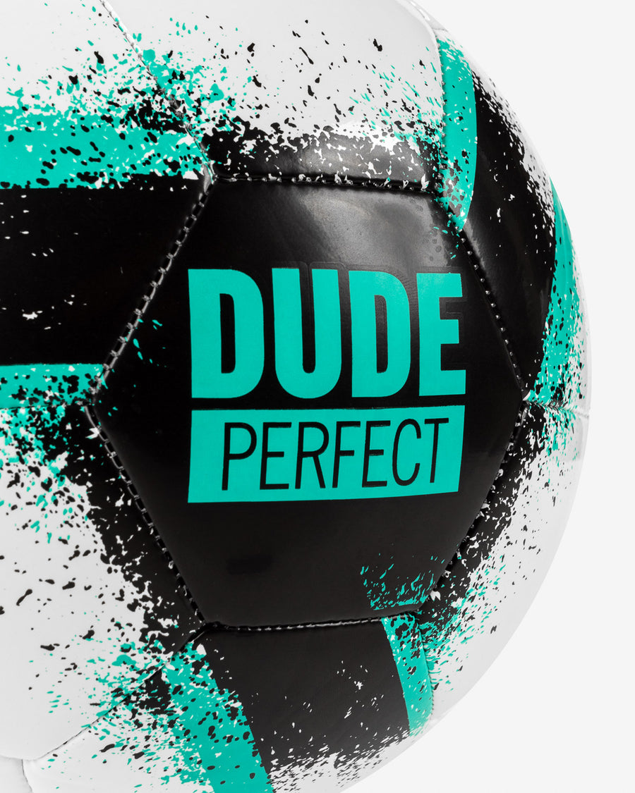 Dude Perfect Official Soccer Ball (White/Black/Mint)