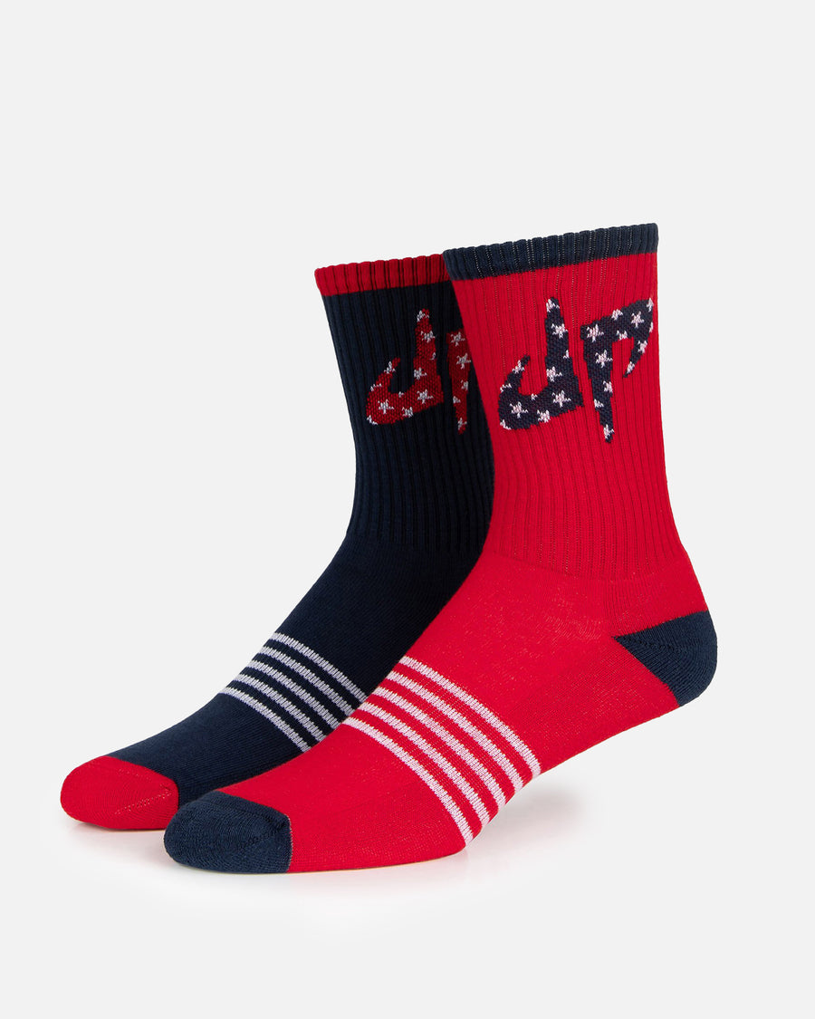 Stars and Stripes 6 Socks (Red/White/Blue)