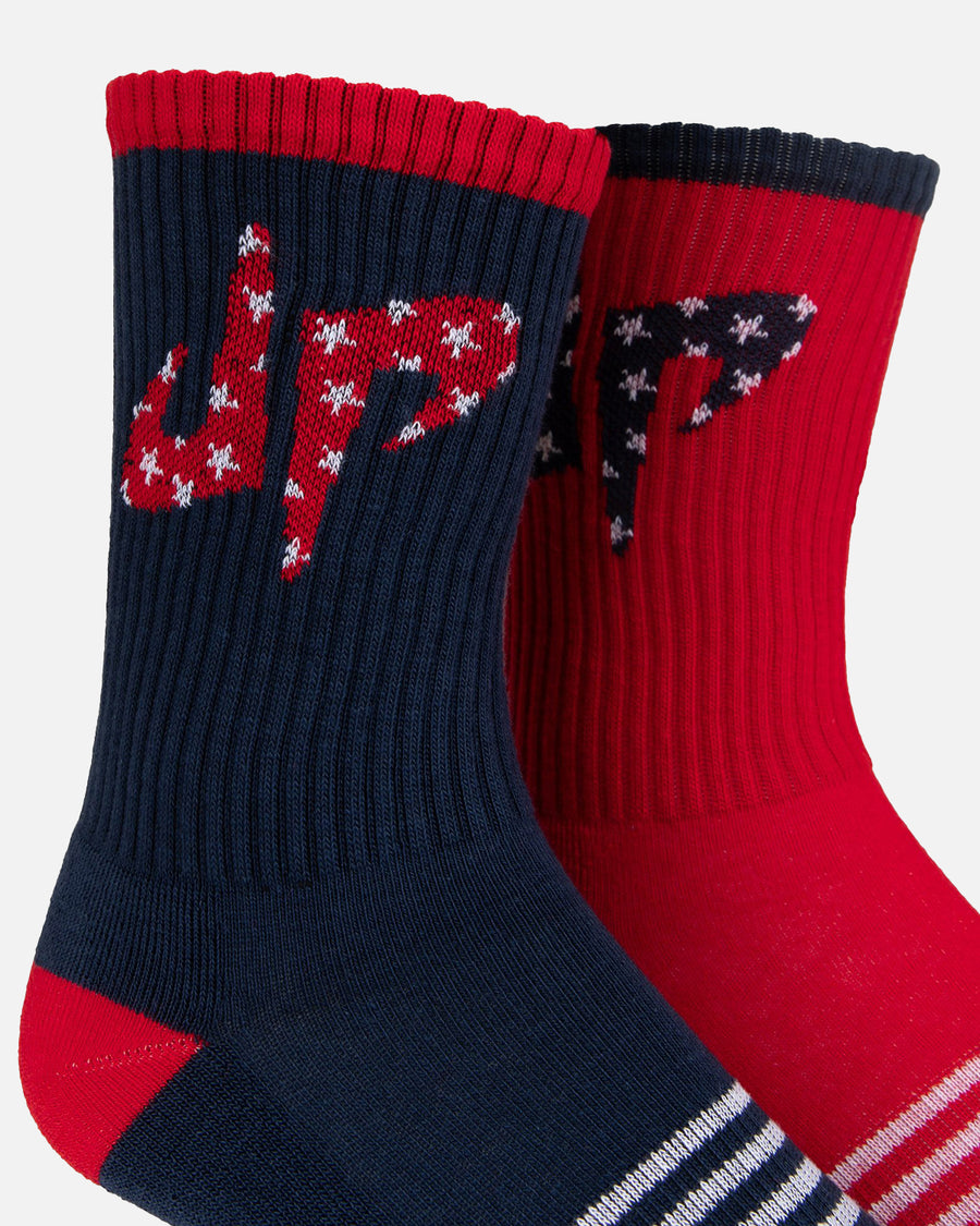Stars and Stripes 6 Socks (Red/White/Blue)