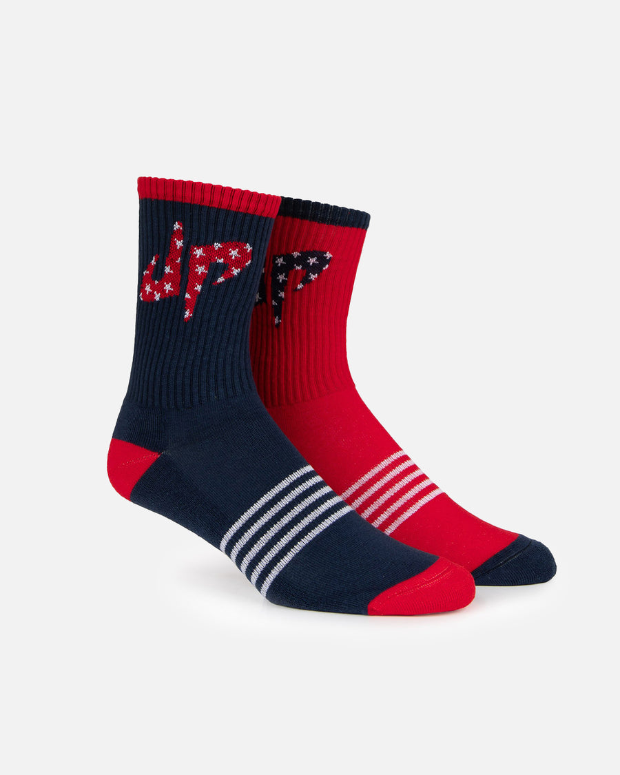 Stars and Stripes 6 Socks (Red/White/Blue)