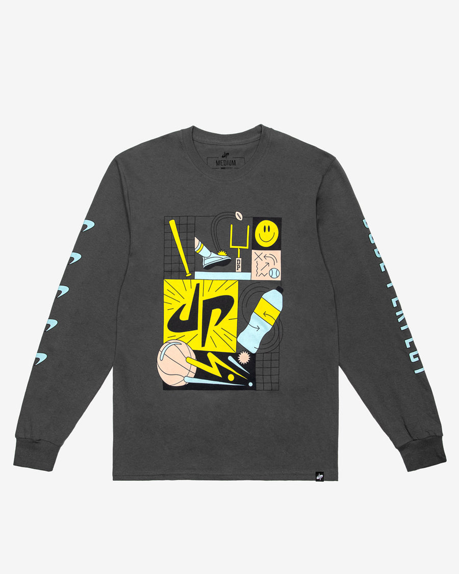 Tricked Out Long Sleeve Tee (Charcoal)